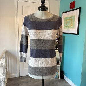 KENAR Angora Blend Striped Sweater (size S)